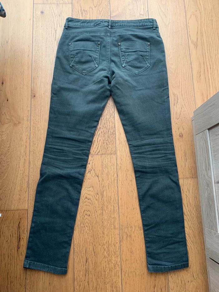 Pantalon vert kaki camaïeu taille 38 - photo numéro 2