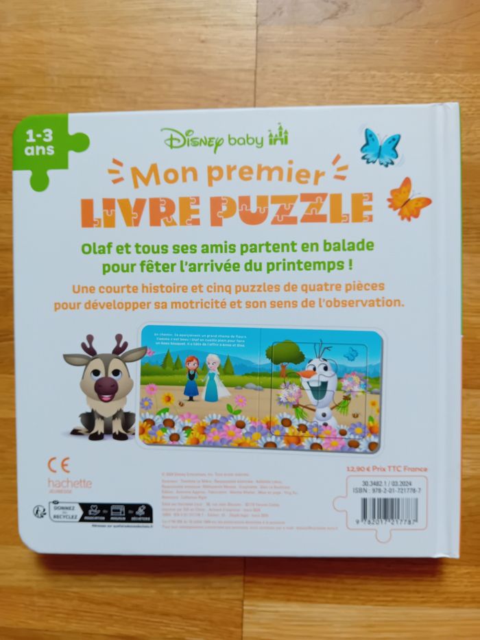 Livre puzzle Olaf - photo numéro 4
