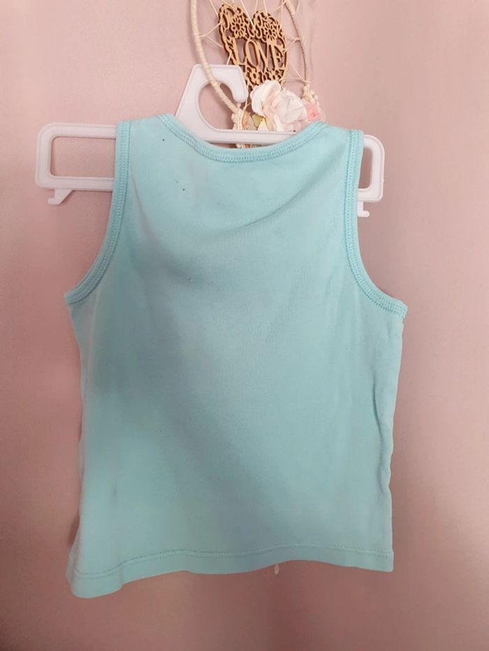 Débardeur bleu turquoise taille 5 ans Okaidi - photo numéro 4