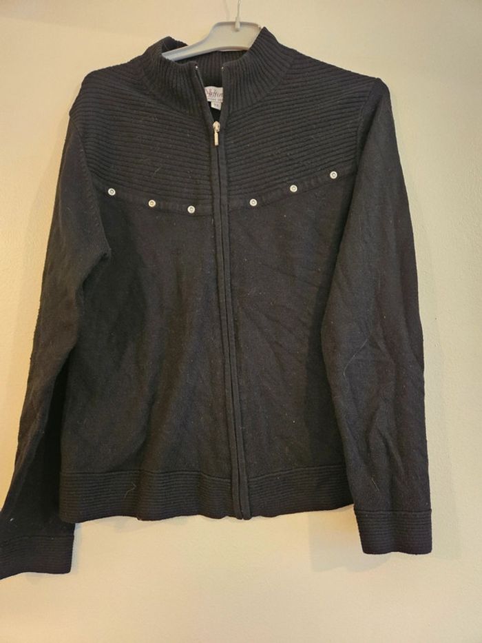 🟥 Veste noire zip