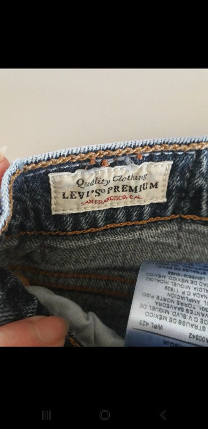 Pantalon jeans levis fille w 26 l 26 parfait état xxs taille 32 - photo numéro 7
