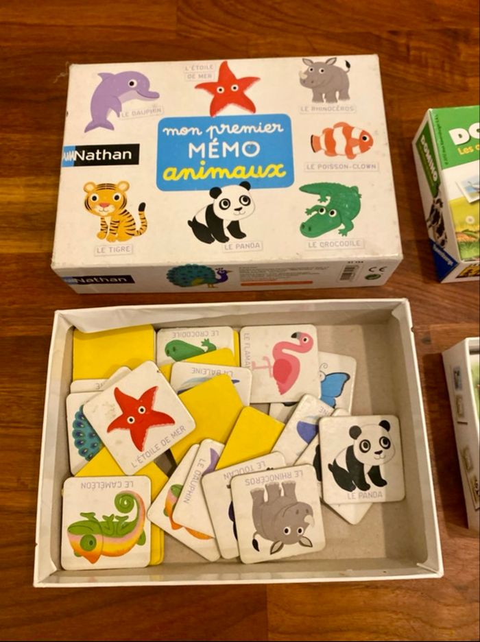 Lot de 2 jeux memo + domino excellent état - photo numéro 3