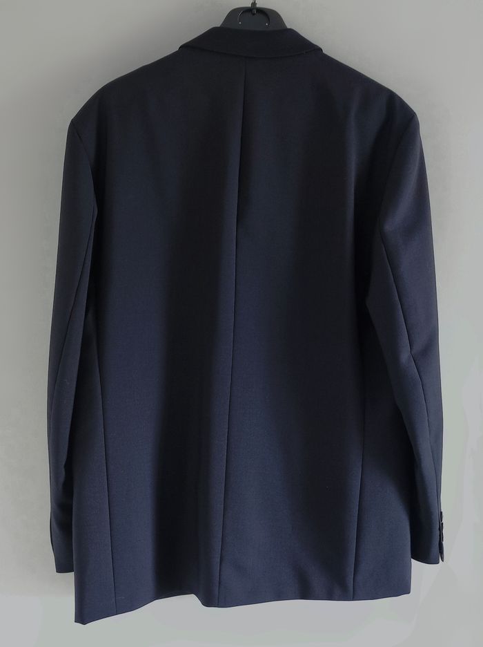 Costume smoking 2 pièces noir bleu nuit laine Vintage / Torrente - 46/XXXL - photo numéro 7