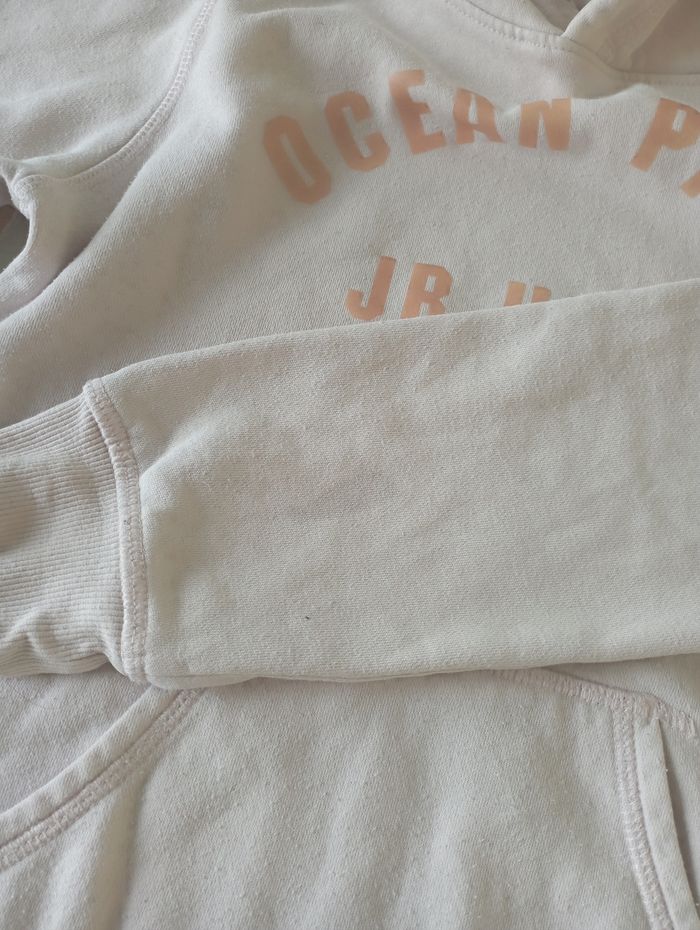 Sweat rose pâle à capuche LOOG 12/14 ans 1€ - photo numéro 4