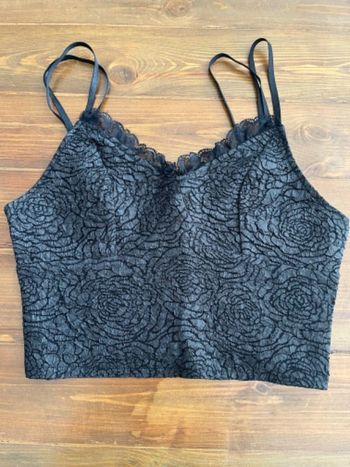 Bustier caraco court noir