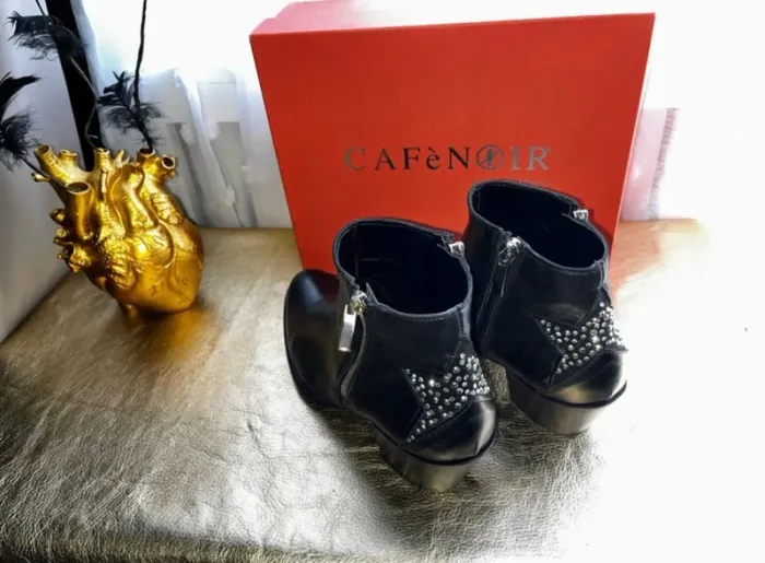 Borines en cuir et strass taille 38, Tres Bon État - CafeNoir - photo numéro 9