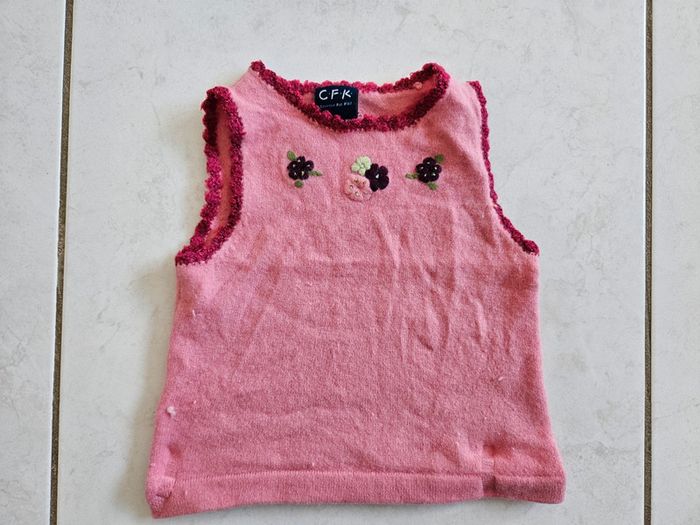 Pull sans manches fille CFK 4/5 ans BBF4 - photo numéro 2