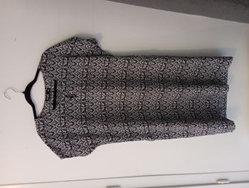 Robe Col Rond à bouton noire et blanche Firefly Taille L / 40