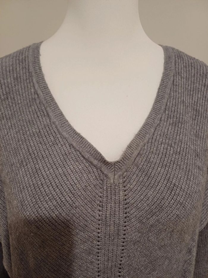 Pull gris chaud asymétrique MC Lorene taille M/L 38/40 - photo numéro 3