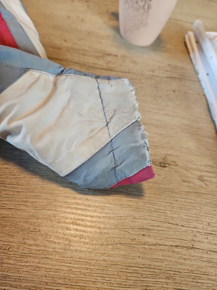 Veste de ski pour fille grise bleu avec du fushia, blanc, capuche, Wed'ze, taille 6 ans - photo numéro 12