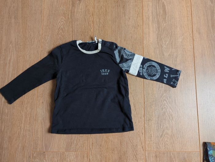 Ensemble salopette jean Tshirt garçon IKKS 18 mois - photo numéro 9