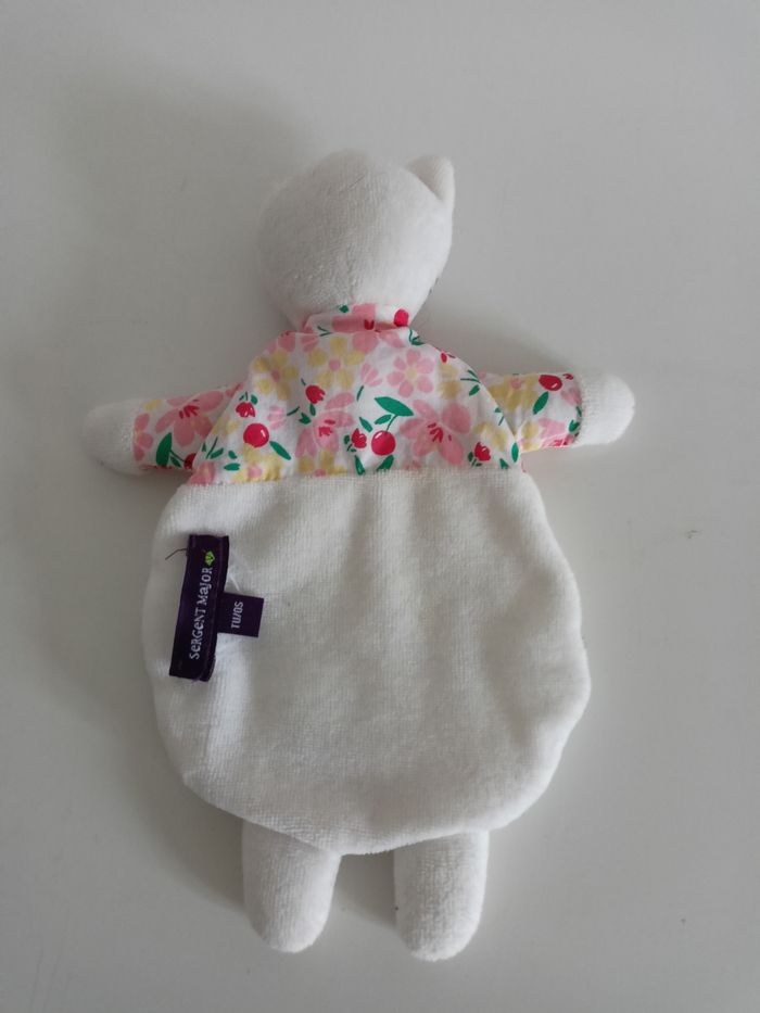 Doudou hochet plat chat sergent major 22 cm - photo numéro 2