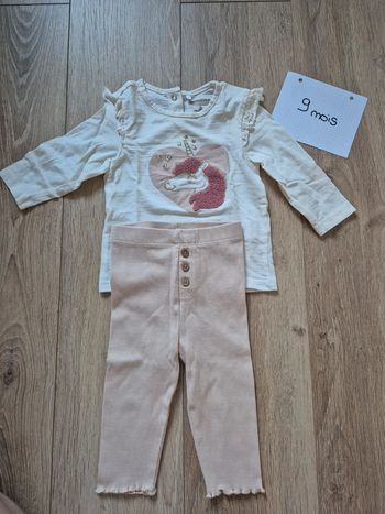 Ensemble coton legging / tee shirt