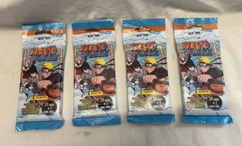 4 Mega Boosters Cartes NARUTO neufs scellés