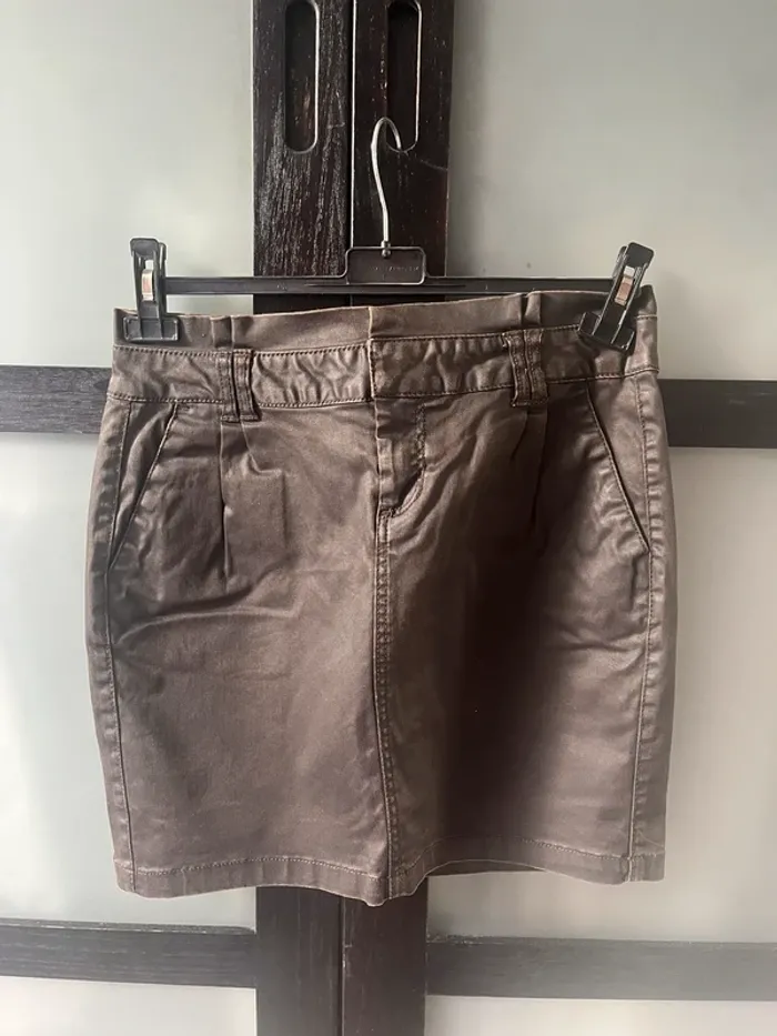 jupe marron femme