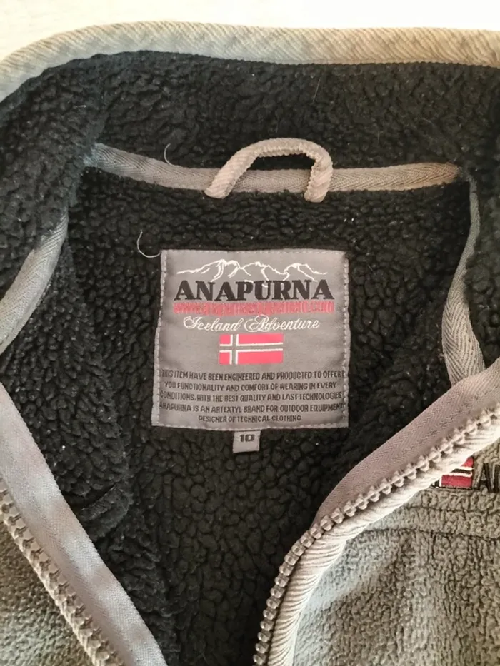 2 vestes sweats polaires - 10 ans - Anapurna - photo numéro 5