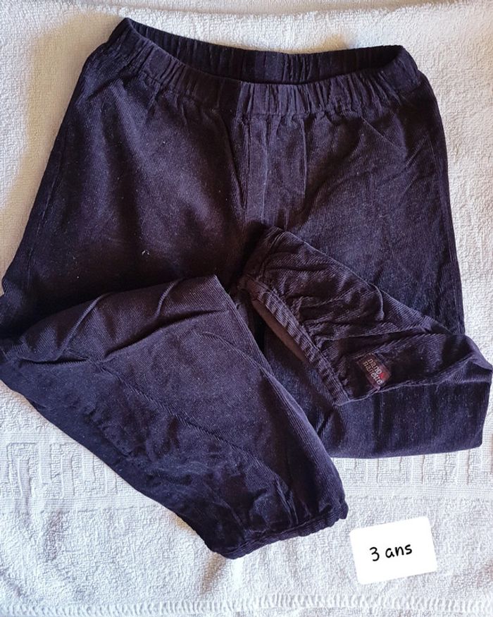 Pantalon velour nano & nanette 3 ans