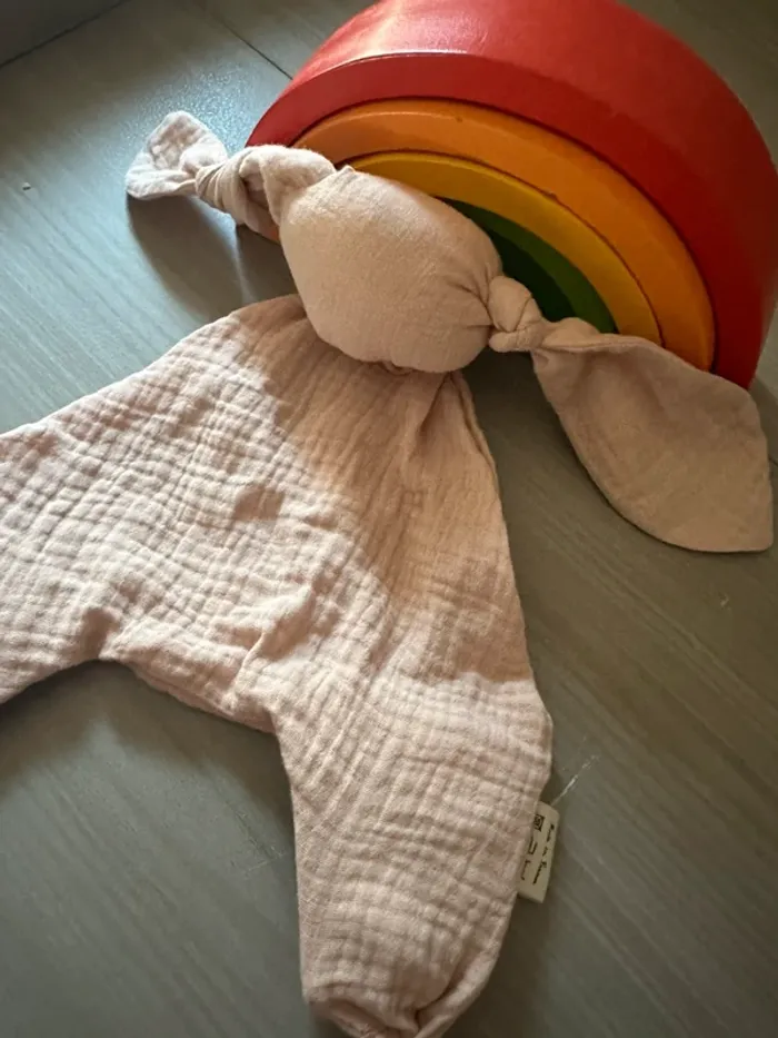 Doudou lapin mon petit Pompon à personnaliser - photo numéro 2