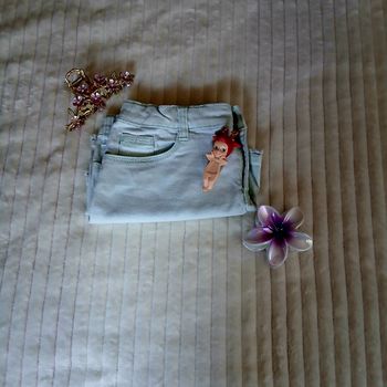 Short en jean turquoise • 10 ans • Tape à l'œil 