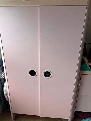 Ensemble armoire rose