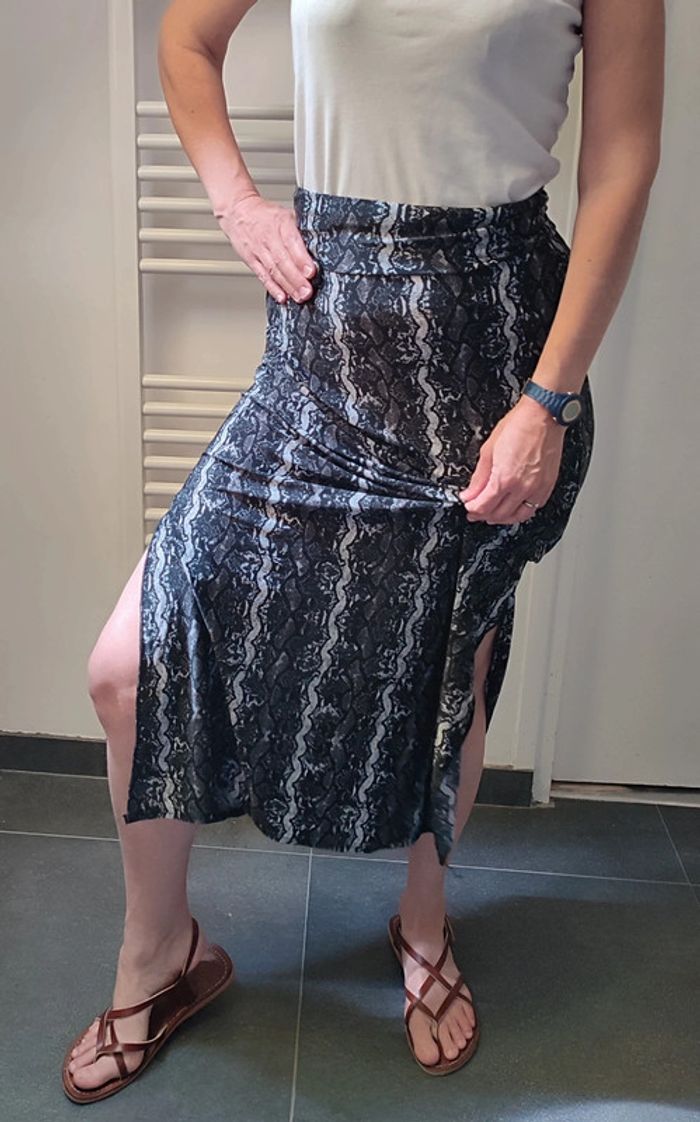 Jupe longue fendu ou robe bustier élastique s/ m - photo numéro 2