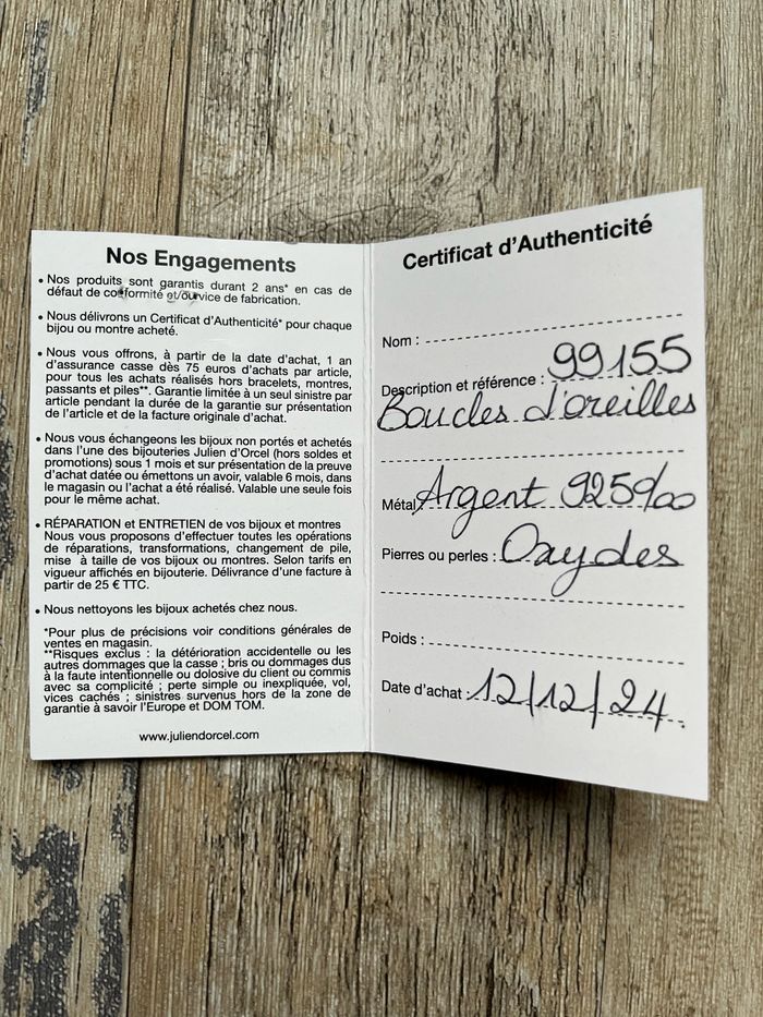 Boucles d’oreilles libellules en argent - photo numéro 3