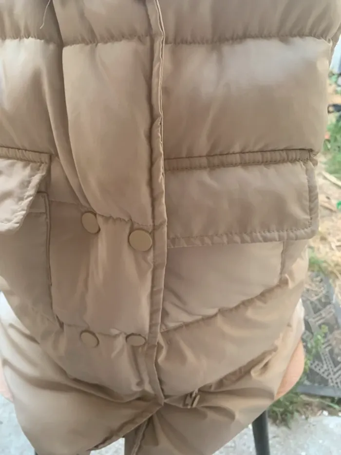Doudoune Georgia sans manches taille M beige - photo numéro 6