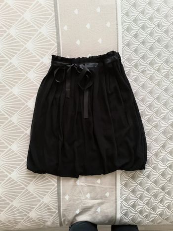 Jupe noire en voile