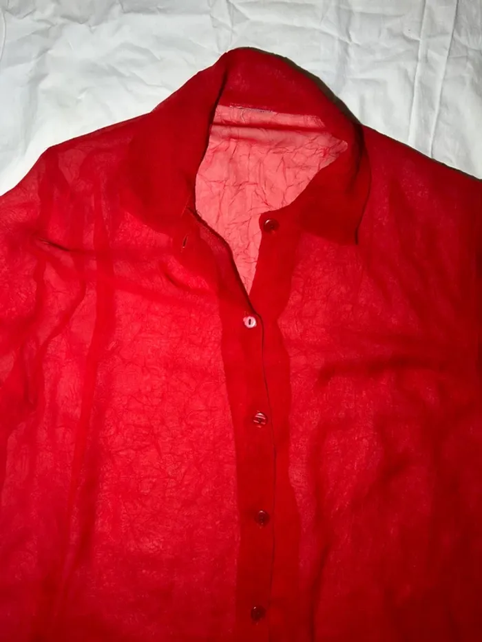 Chemise d’été rouge - photo numéro 4