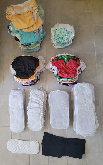 Gros lot 60 couches lavables + inserts