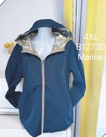 Veste imperméable et réversible marine taille 4XL 🌸