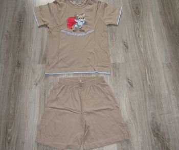 PYJAMA 2 PIÈCES GARÇON : TEE SHIRT MC + SHORT KAKI "ARMAND THIERY" - 6 ANS - n°02