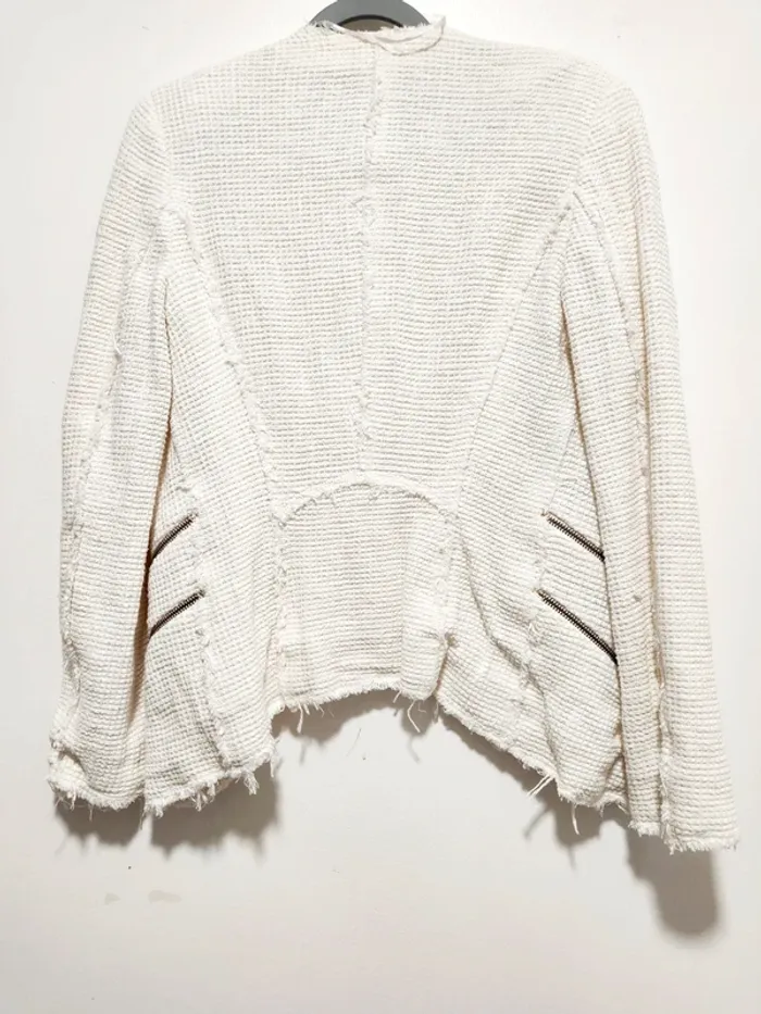 Veste blanche Zara Woman Taille S - photo numéro 2