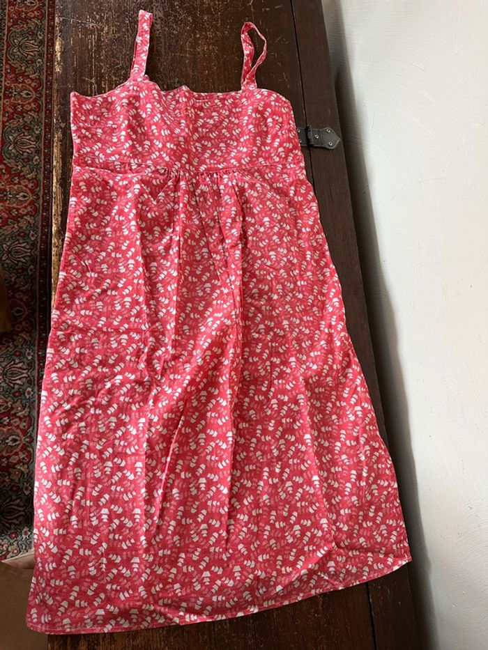 Robe Manoukian rouge courte bretelles 34/36