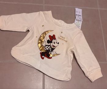 Sweat Minnie beige christmas neuf