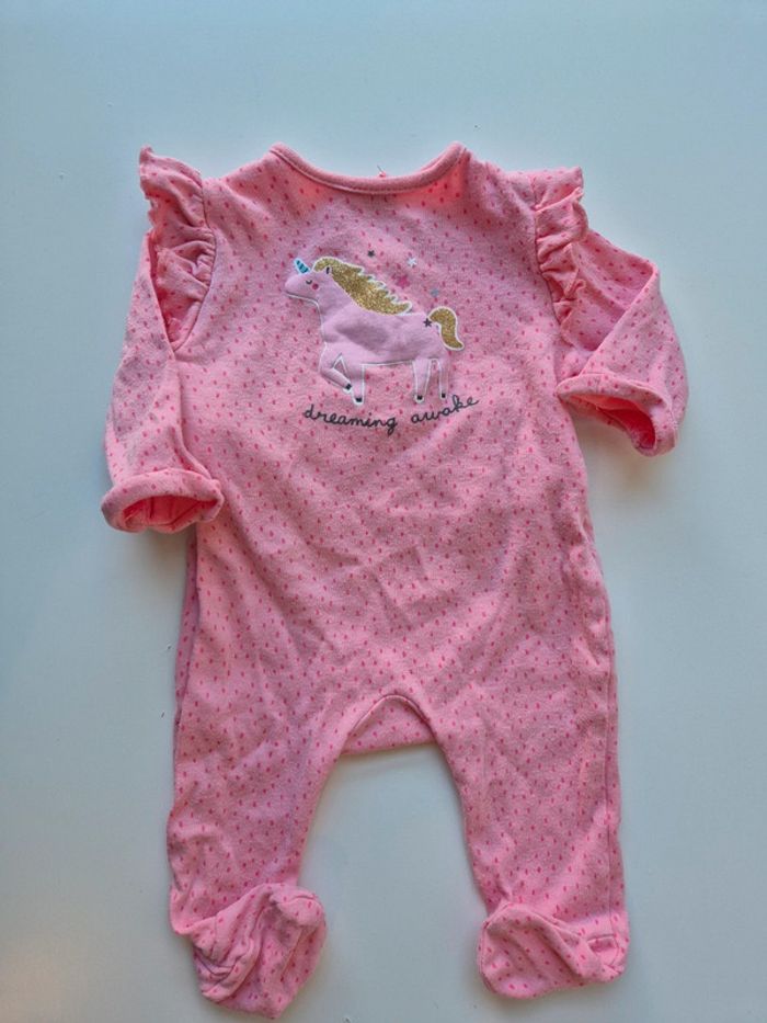 Pyjama grenouillère dors-bien Tex Baby taille 1 mois