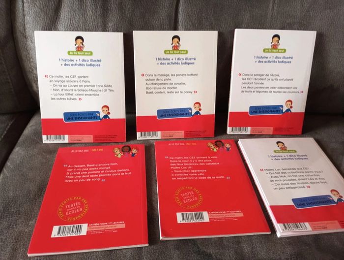 Lot de 6 livres je lis tout seul je suis en CE1 en excellent état - photo numéro 2