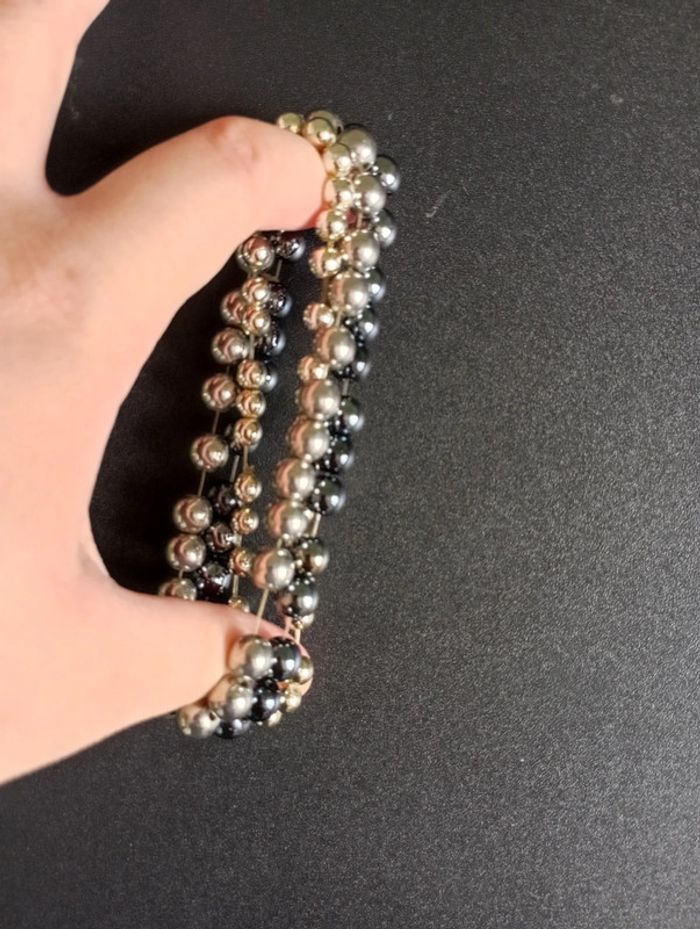 3 bracelets élastiques de (fausses) perles - photo numéro 2