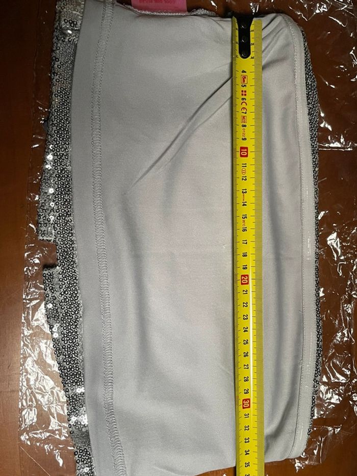 Top bandeau argenté Loavies neuf taille M - photo numéro 12