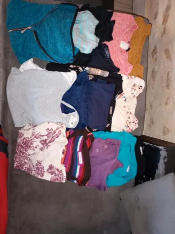 Lot de 15 vêtements femme taille S,très bon état,pull,