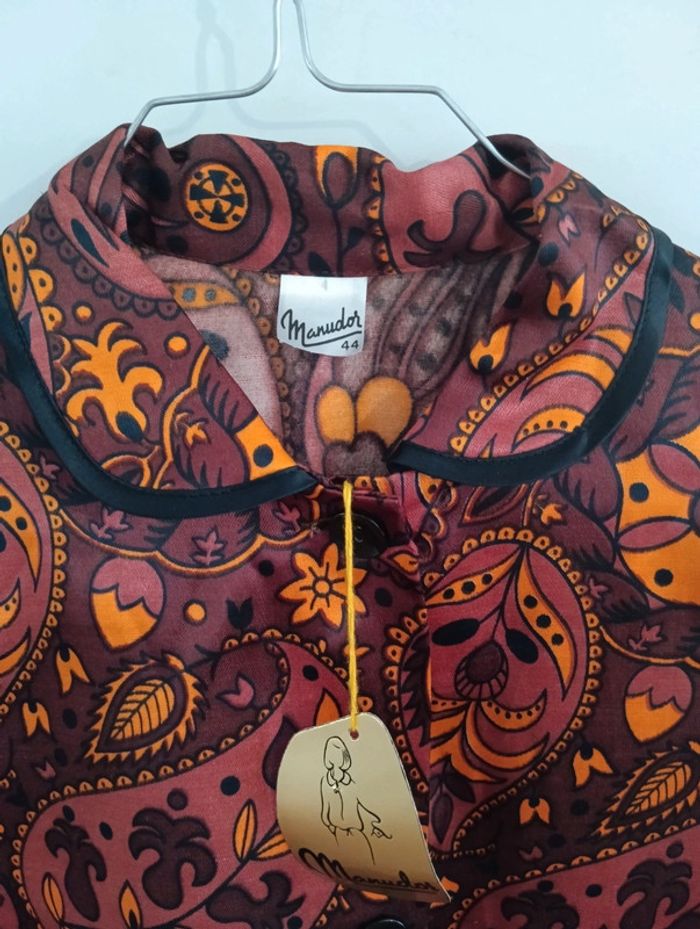 Veste chemise vintage/ haut de pyjama - photo numéro 5