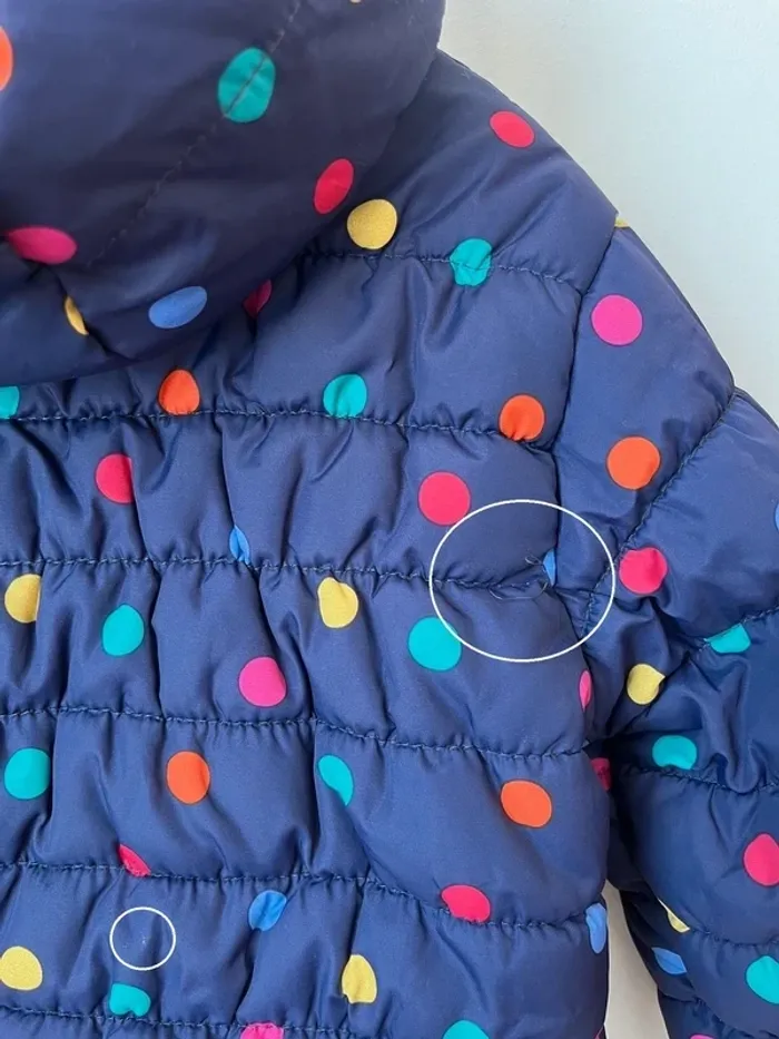 Doudoune à capuche (pois multicolores) - Little Marcel 6 ans - photo numéro 7