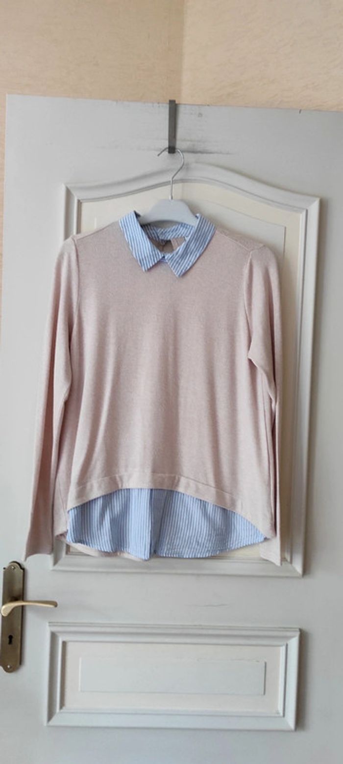 💐Pull col chemise- FB Sister - taille XS - Très bon état 💐