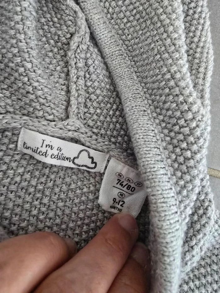 Gilet maille gris - photo numéro 3