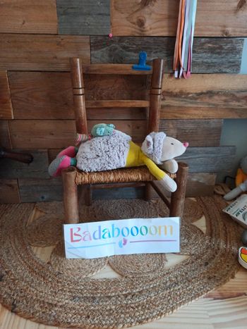 Peluche souris les Pachats musicale moulin roty tbe