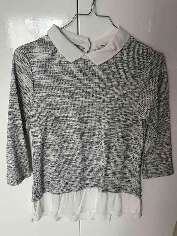 Haut 2 en 1 manche longue chemise classe
