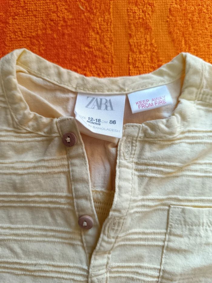 Tee shirt manches courtes Zara 12-18 mois 86 cm - photo numéro 2