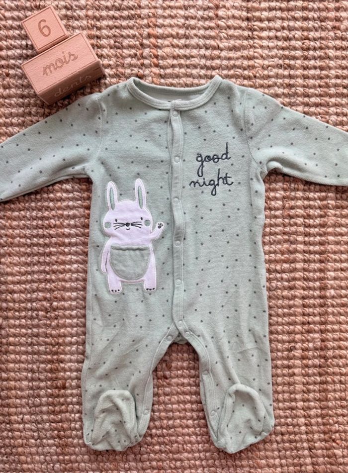 Pyjama velours Gemo 6mois / 68cm