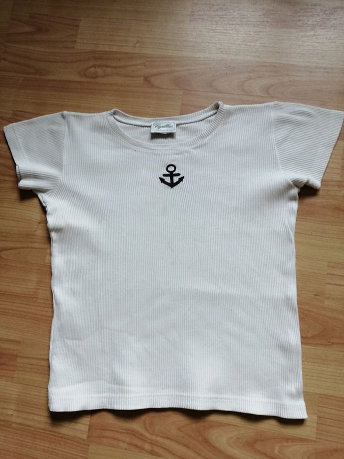 Tshirt Cyrillus 12 ans blanc
