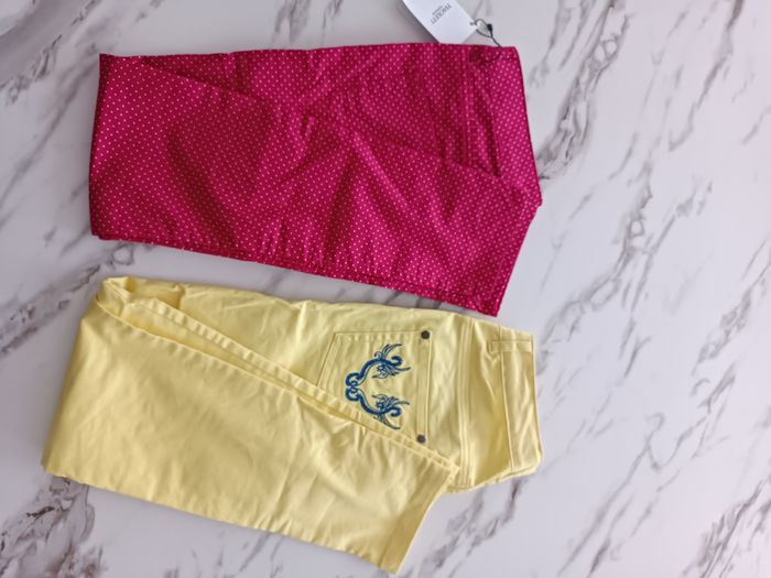2 pantalons fille taille 10 ans - photo numéro 2